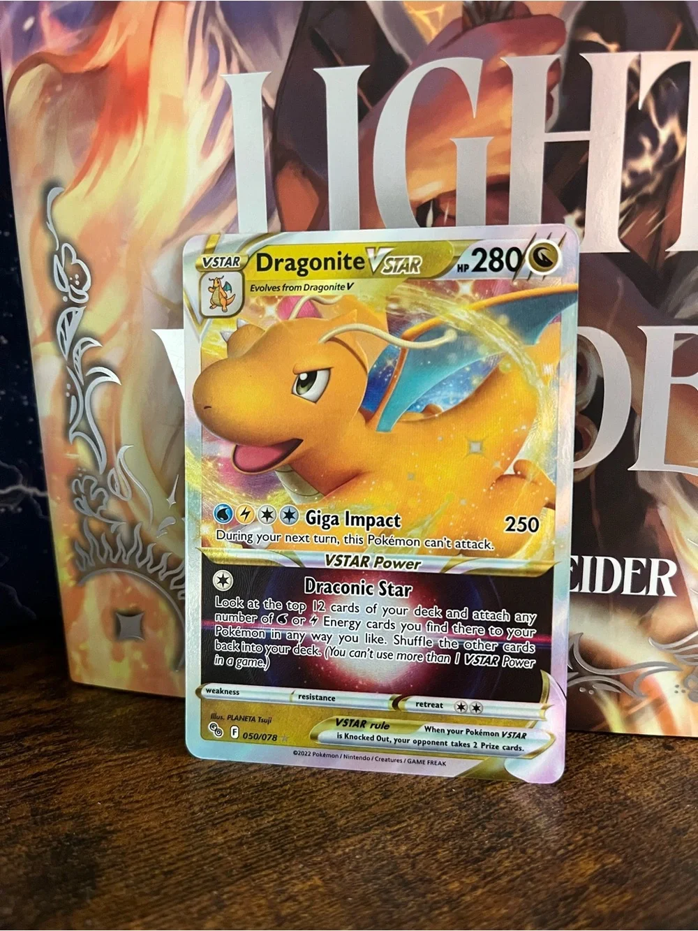 Dragonite VSTAR Pokemon Go Ultra Rare Card 050/078